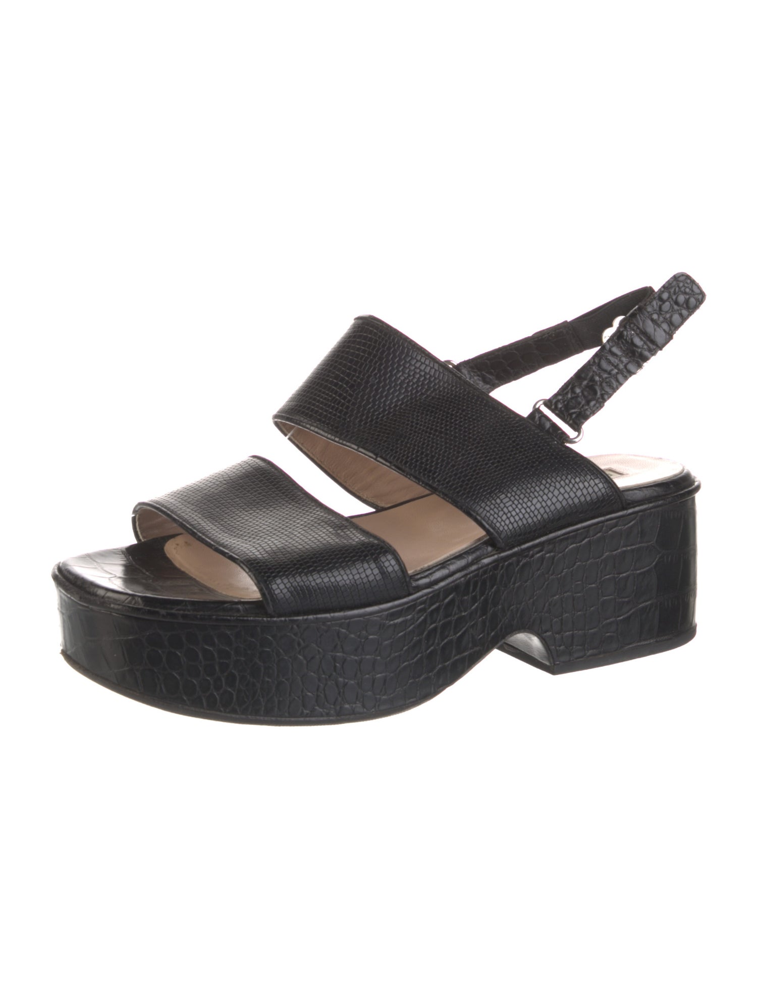 Dries Van Noten Leather Slingback Sandals