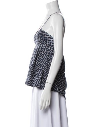 Dries Van Noten Silk Printed Top