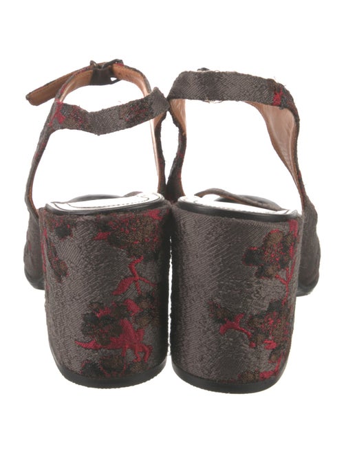 Dries Van Noten Animal Print Slingback Pumps