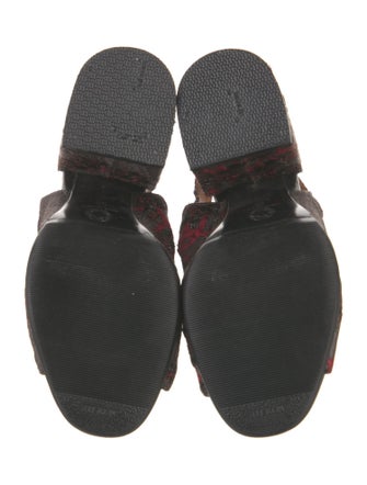 Dries Van Noten Animal Print Slingback Pumps