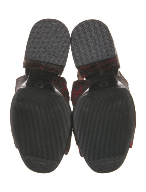 Dries Van Noten Animal Print Slingback Pumps