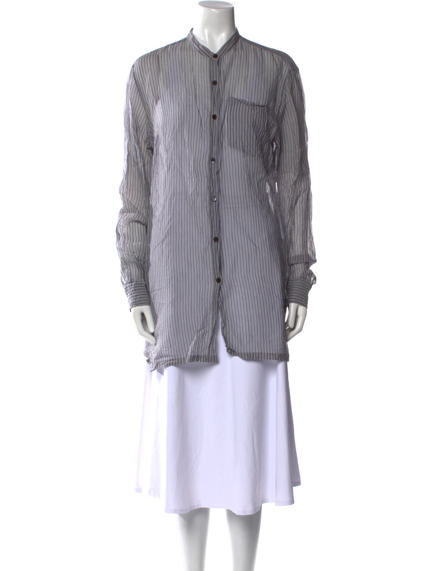 Dries Van Noten Striped Long Sleeve Tunic