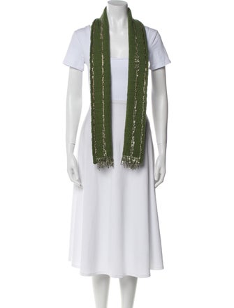 Dries Van Noten Wool Striped Scarf