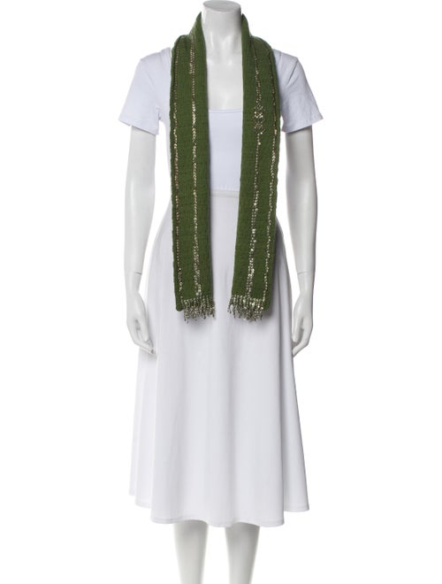 Dries Van Noten Wool Striped Scarf