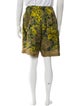 Dries Van Noten Floral Print Athletic Shorts