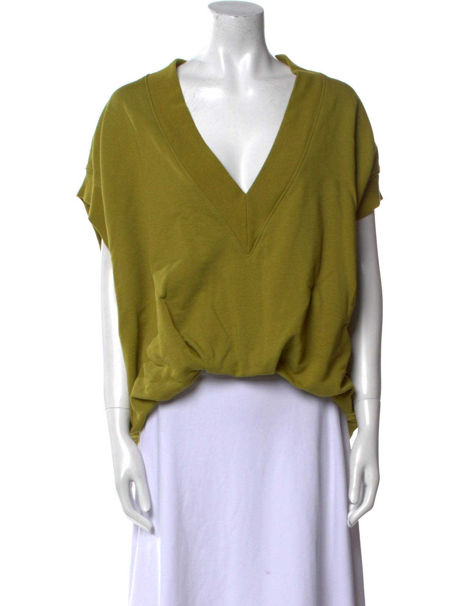 Dries Van Noten V-Neck Short Sleeve Crop Top