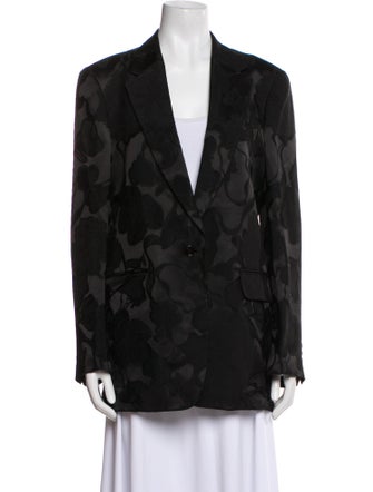 Dries Van Noten Floral Print Blazer