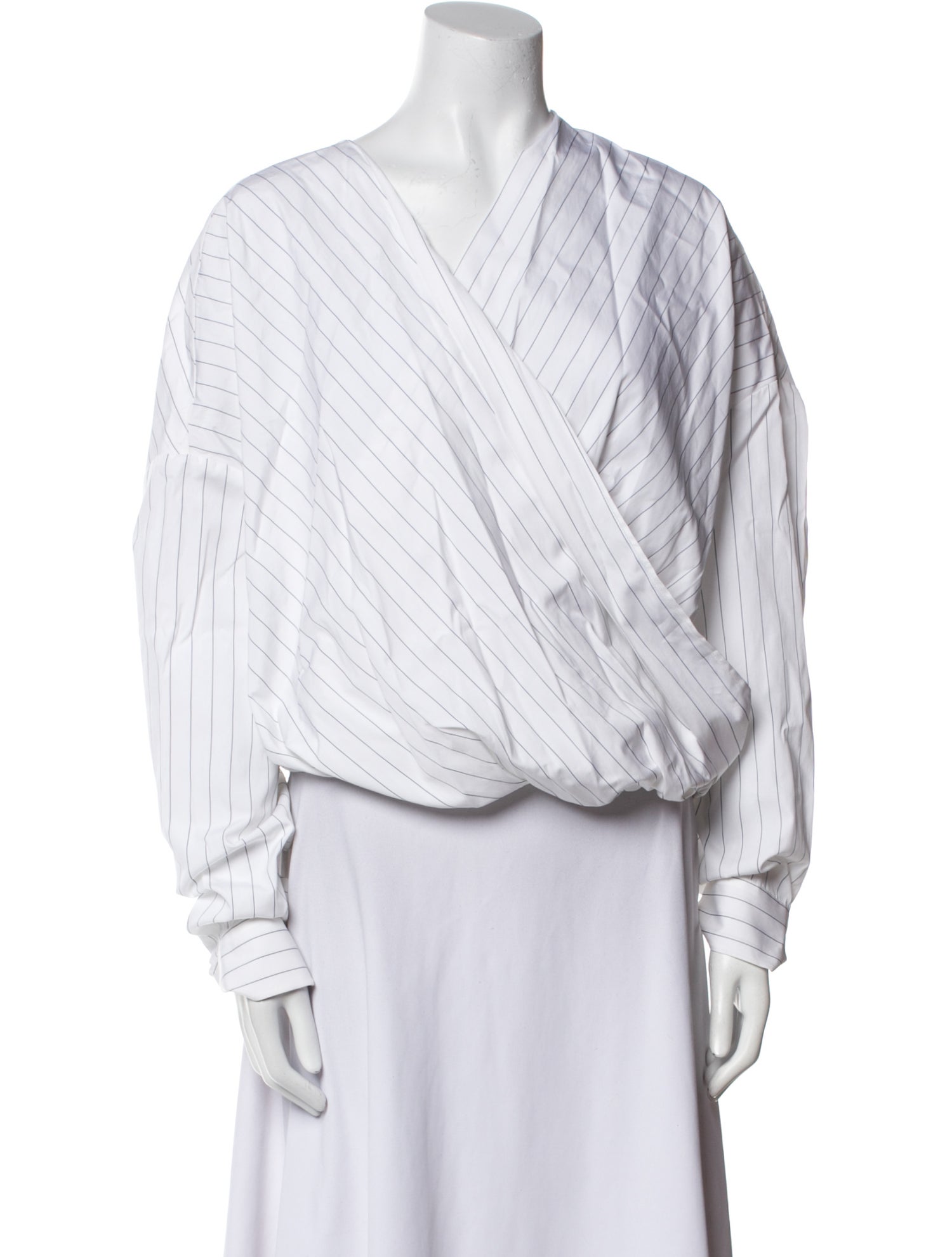 Dries Van Noten Striped V-Neck Crop Top w/ Tags