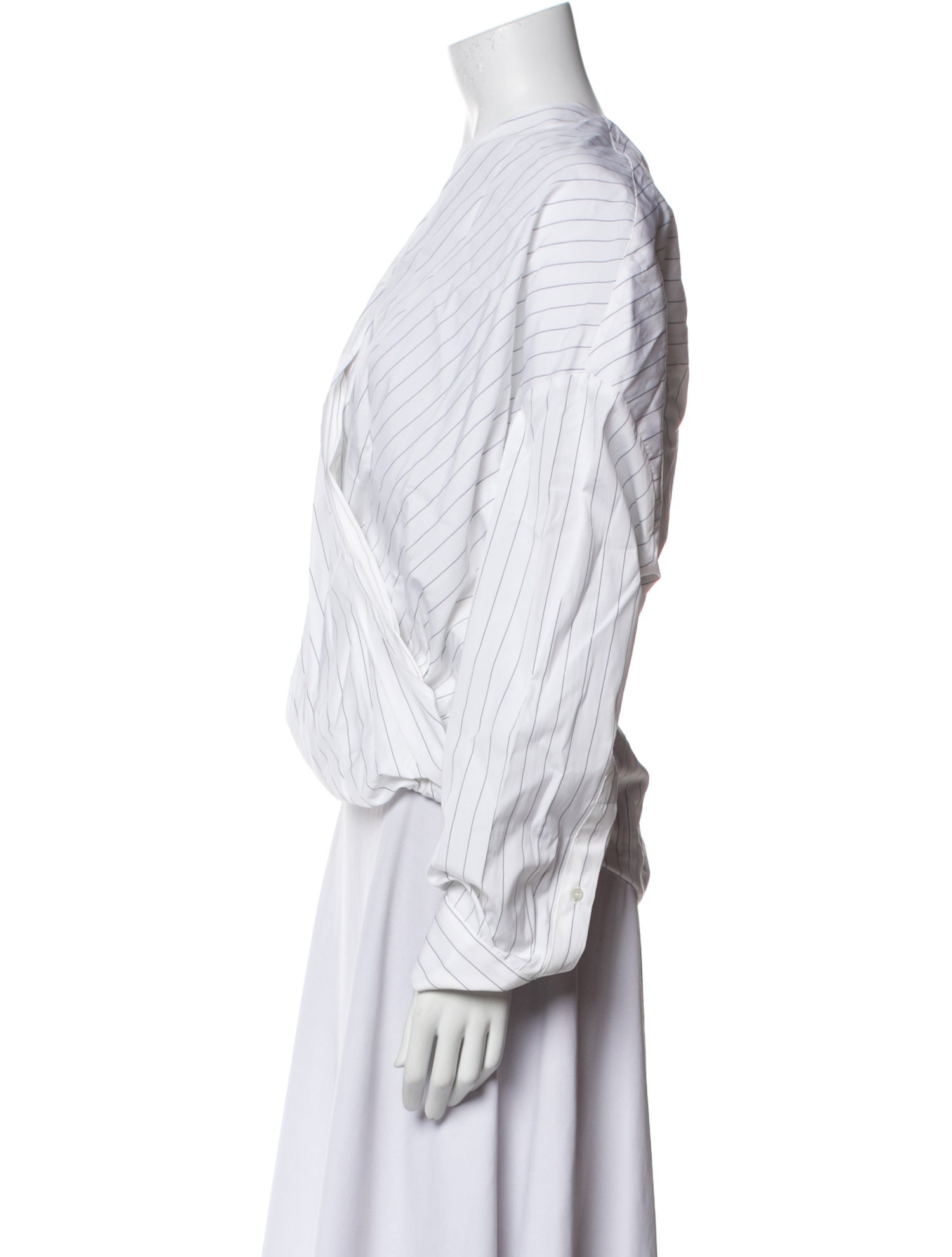 Dries Van Noten Striped V-Neck Crop Top w/ Tags