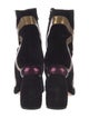 Dries Van Noten Velvet Boots