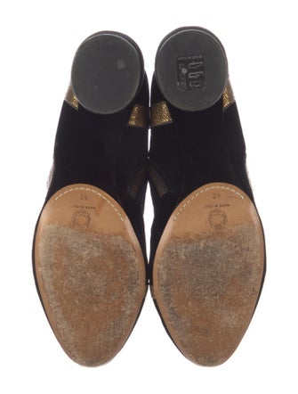 Dries Van Noten Velvet Boots