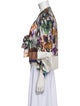 Dries Van Noten Printed V-Neck Blouse