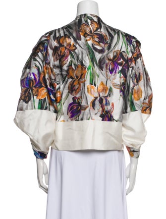 Dries Van Noten Printed V-Neck Blouse