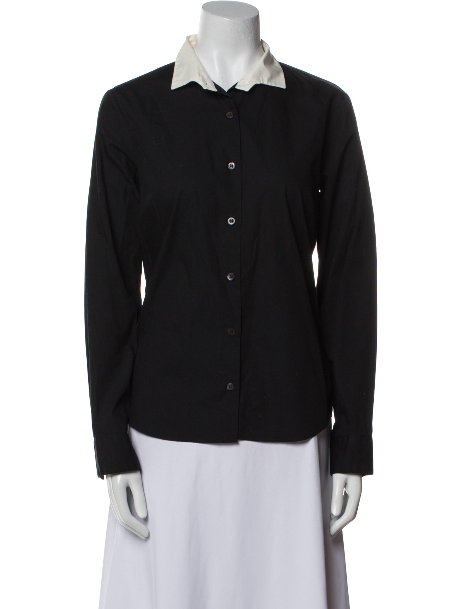 Dries Van Noten Long Sleeve Button-Up Top