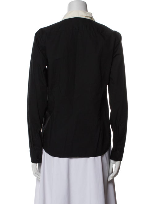 Dries Van Noten Long Sleeve Button-Up Top