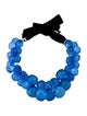 Dries Van Noten Bead & Velvet Collar Necklace
