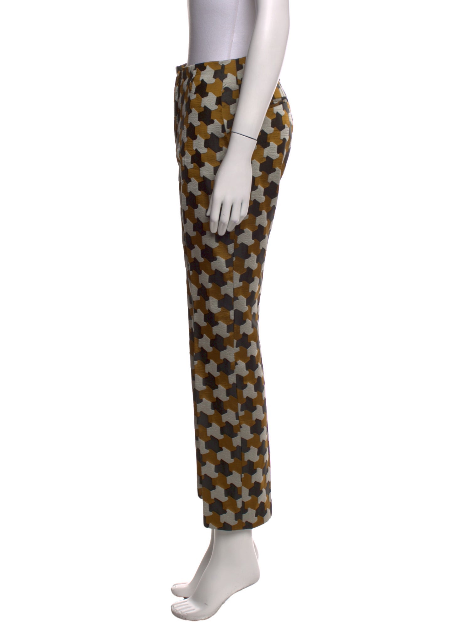 Dries Van Noten Printed Straight Leg Pants