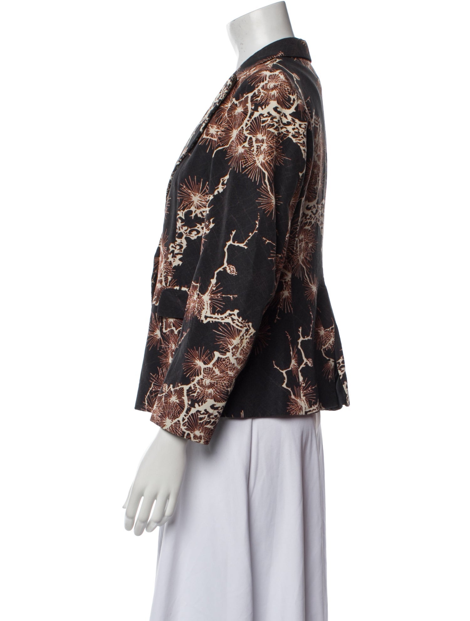 Dries Van Noten Floral Print Blazer