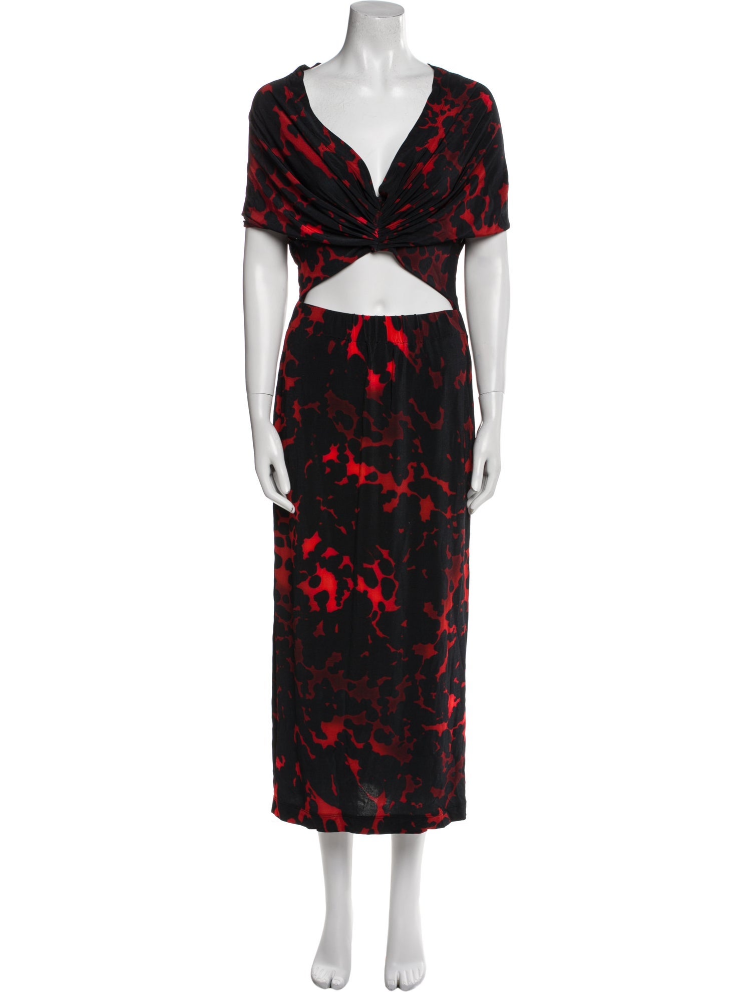 Dries Van Noten Printed Long Dress