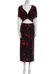 Dries Van Noten Printed Long Dress
