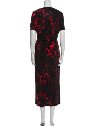 Dries Van Noten Printed Long Dress