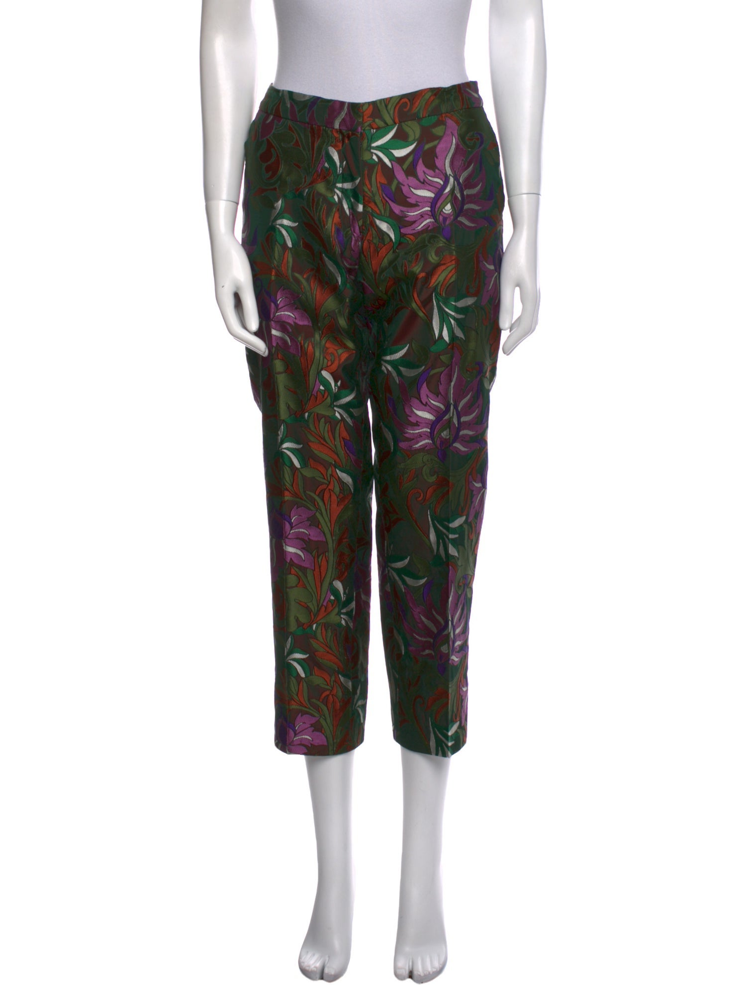 Dries Van Noten Printed Straight Leg Pants