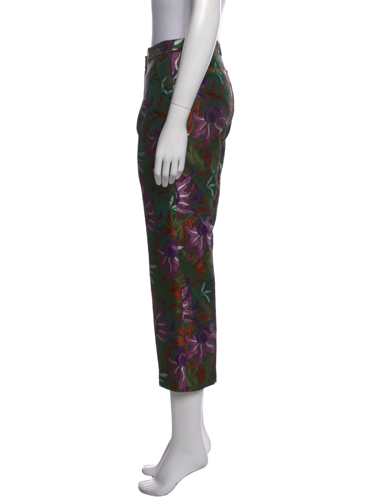 Dries Van Noten Printed Straight Leg Pants
