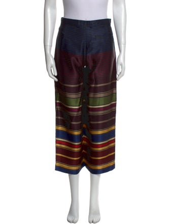 Dries Van Noten Striped Wide Leg Pants