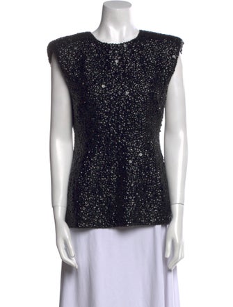 Dries Van Noten Patterned Crew Neck Top