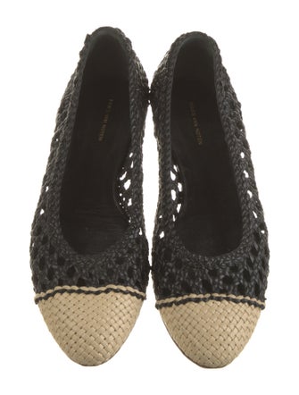 Dries Van Noten Leather Patterned Flats