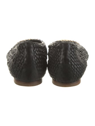 Dries Van Noten Leather Patterned Flats