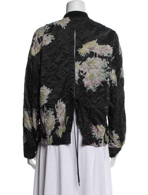 Dries Van Noten Floral Print Bomber Jacket