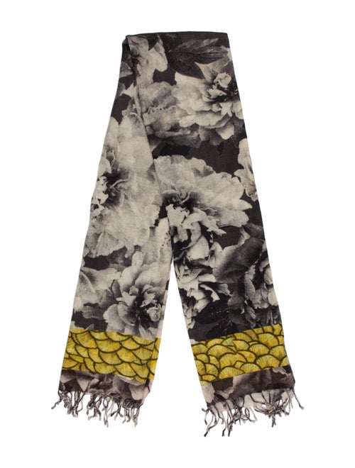 Dries Van Noten Floral Print Scarf