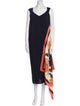 Dries Van Noten Printed Midi Length Dress