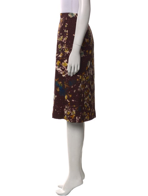 Dries Van Noten Floral Print Knee-Length Skirt