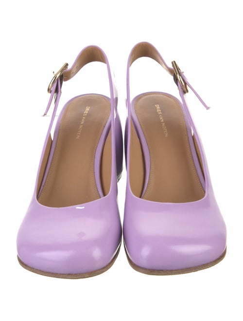 Dries Van Noten Leather Slingback Pumps