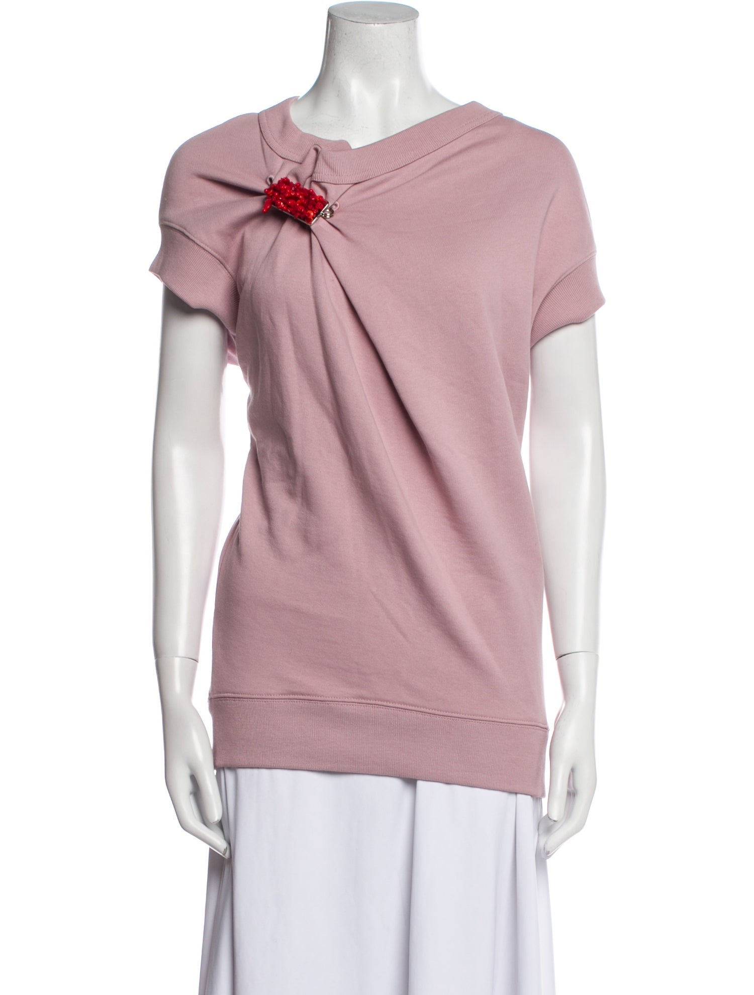 Dries Van Noten Scoop Neck Short Sleeve Sweatshirt