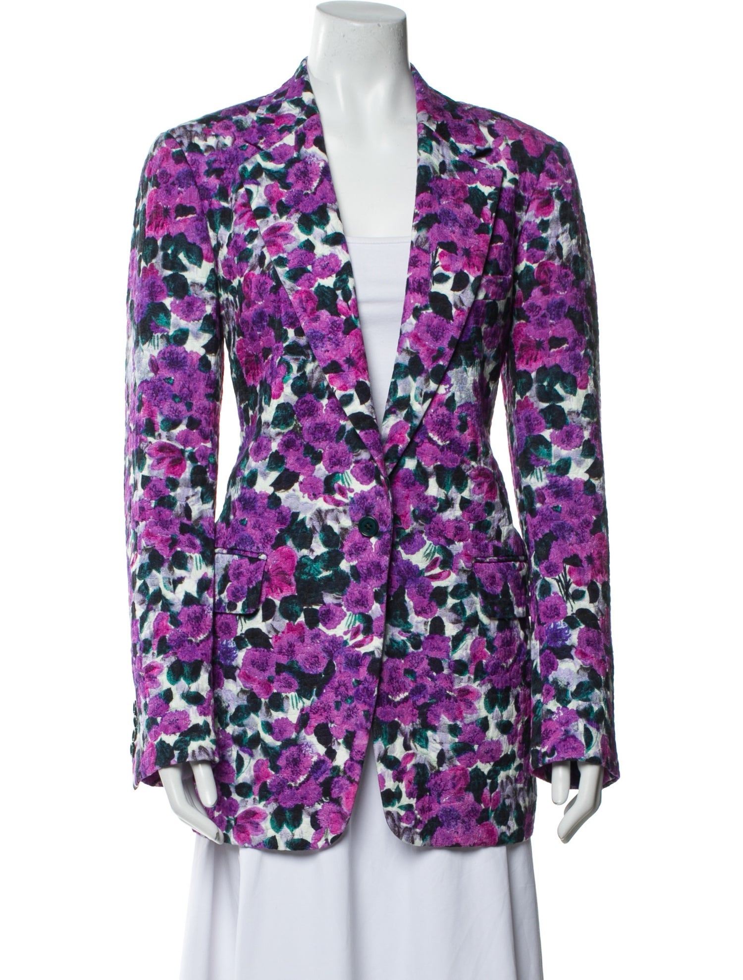 Dries Van Noten Floral Print Blazer w/ Tags