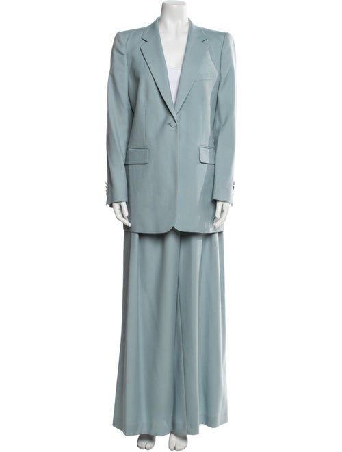 Dries Van Noten Wool Pleated Accents Pantsuit