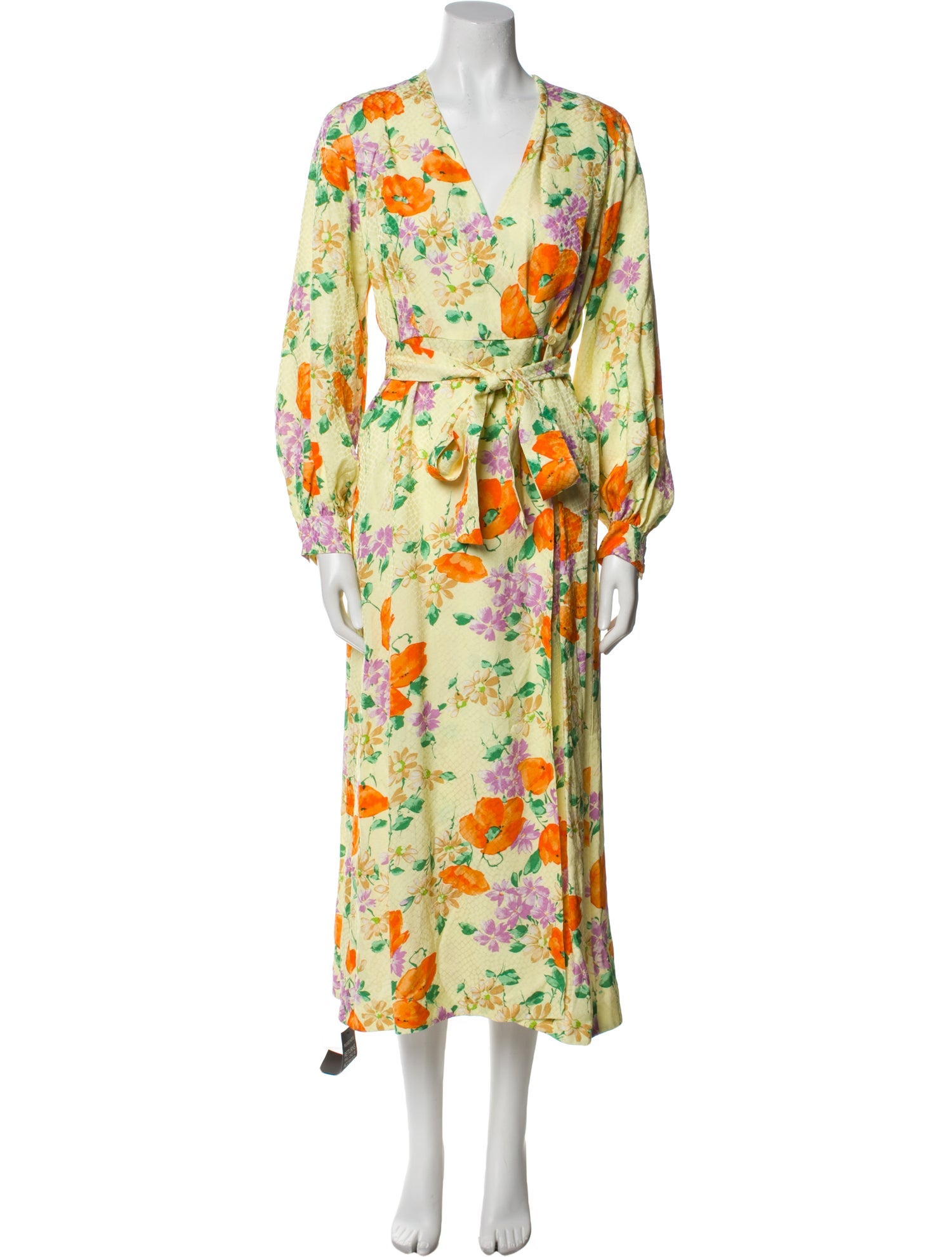 Dries Van Noten Floral Print Midi Length Dress