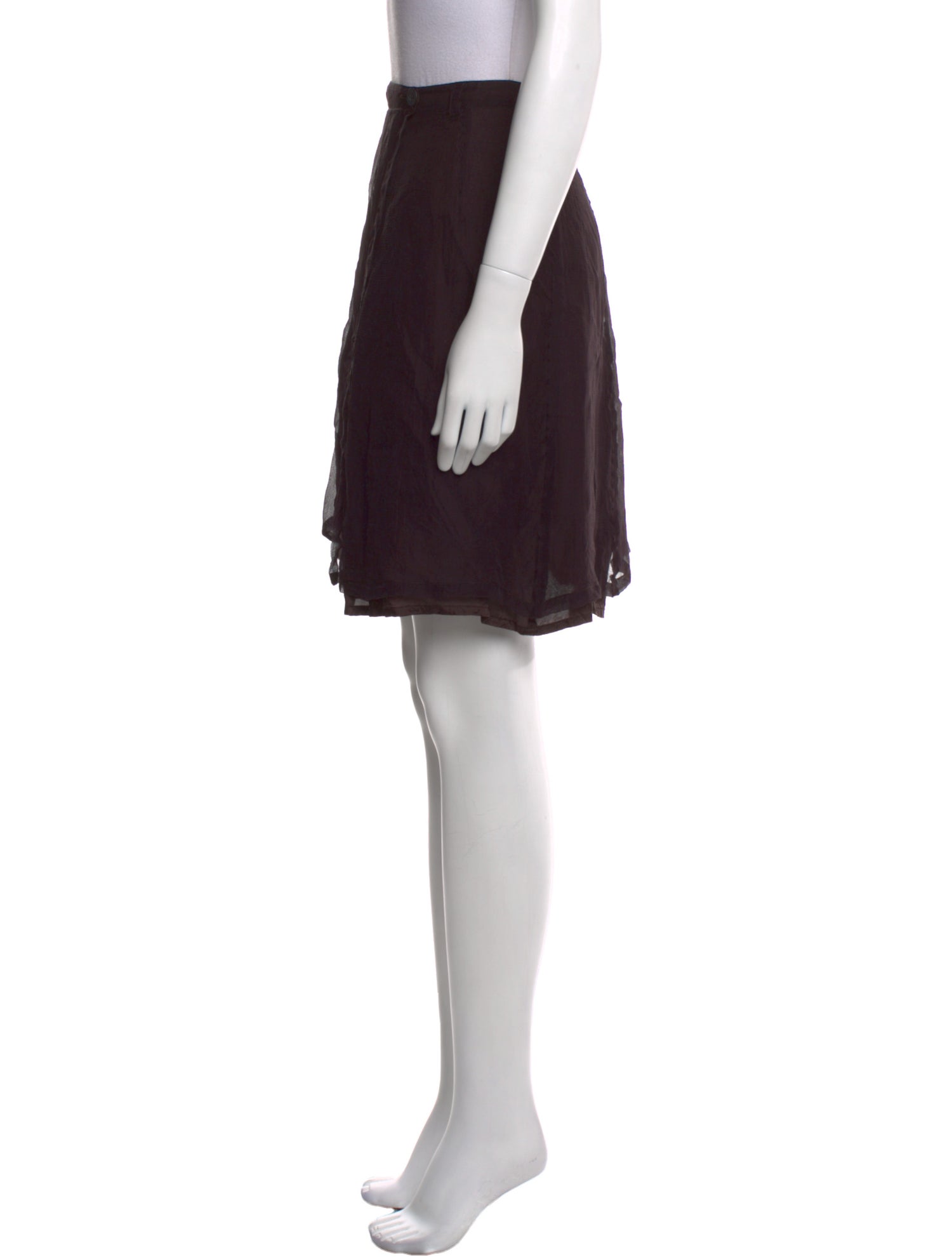 Dries Van Noten Silk Mini Skirt