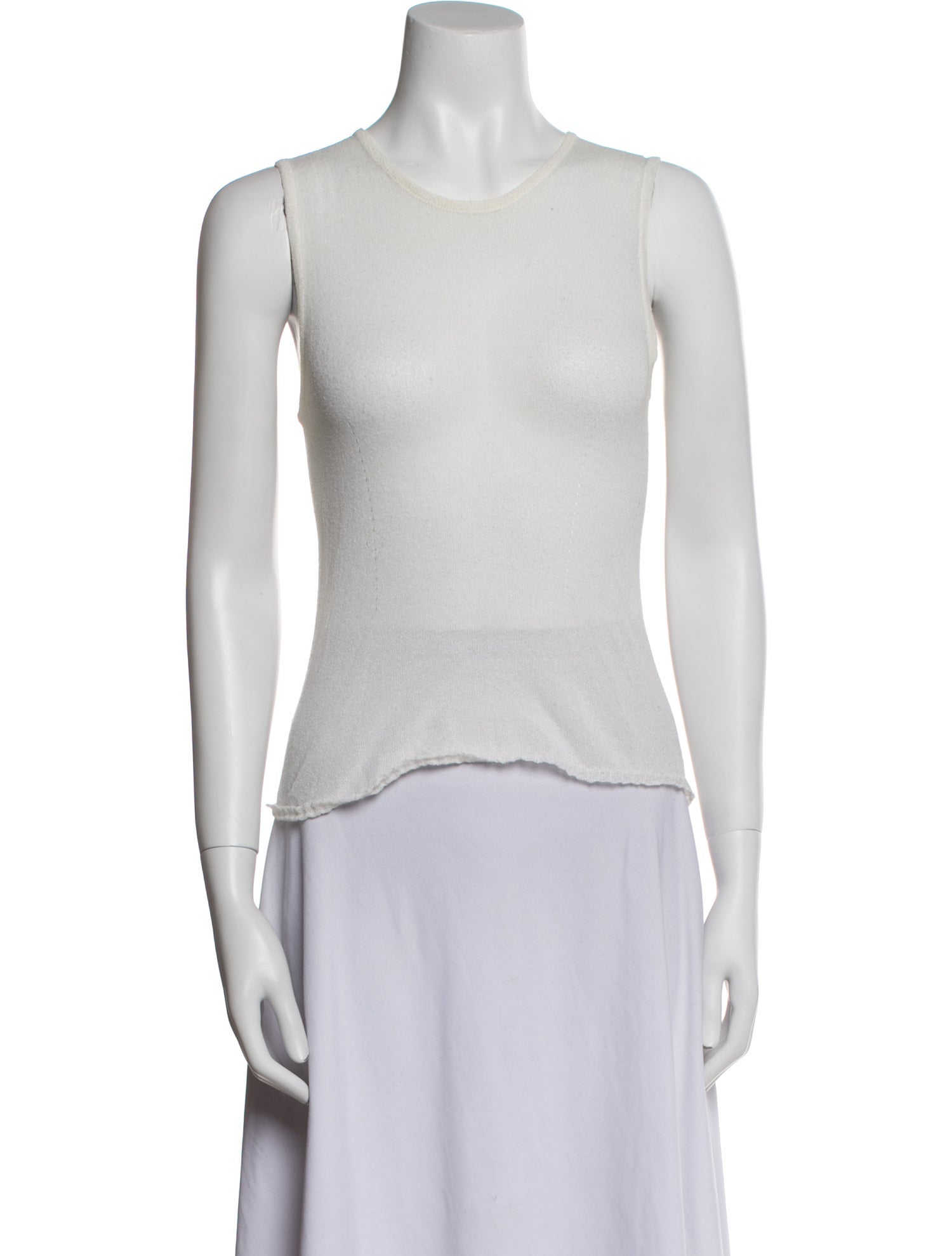 Dries Van Noten Crew Neck Sleeveless Top