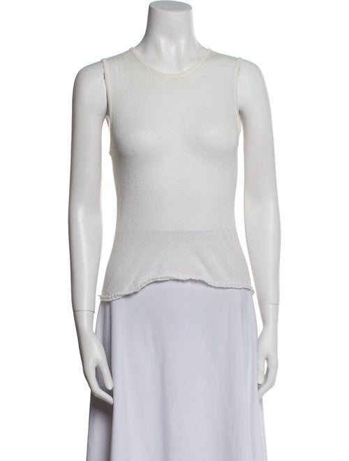 Dries Van Noten Crew Neck Sleeveless Top