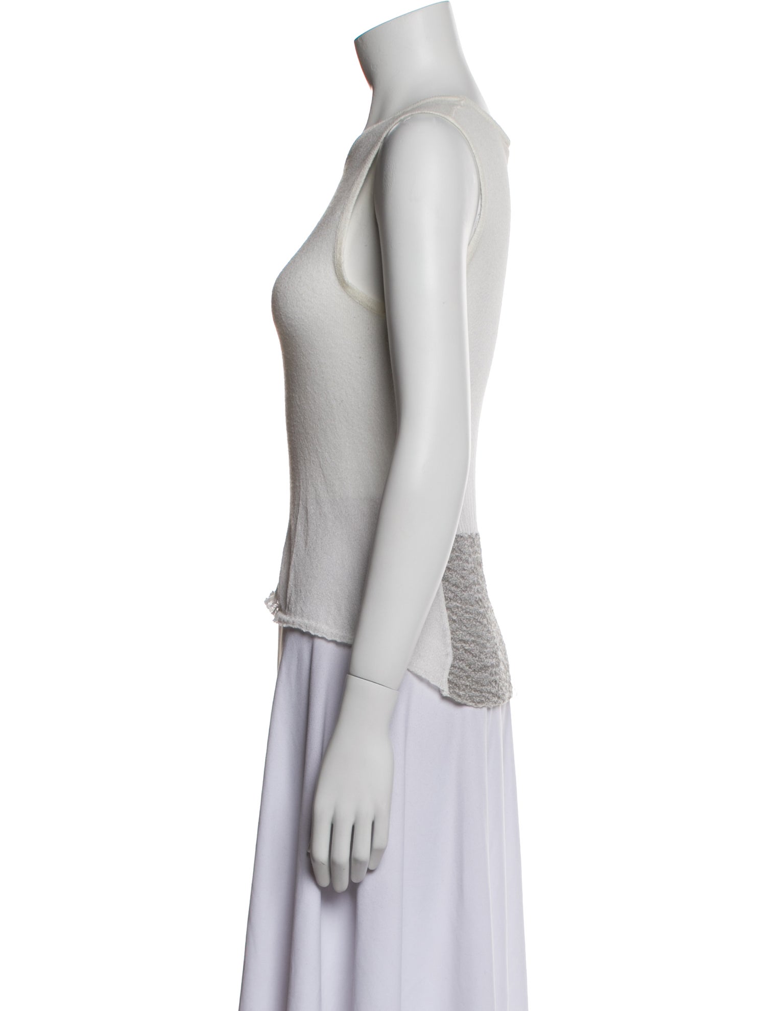 Dries Van Noten Crew Neck Sleeveless Top