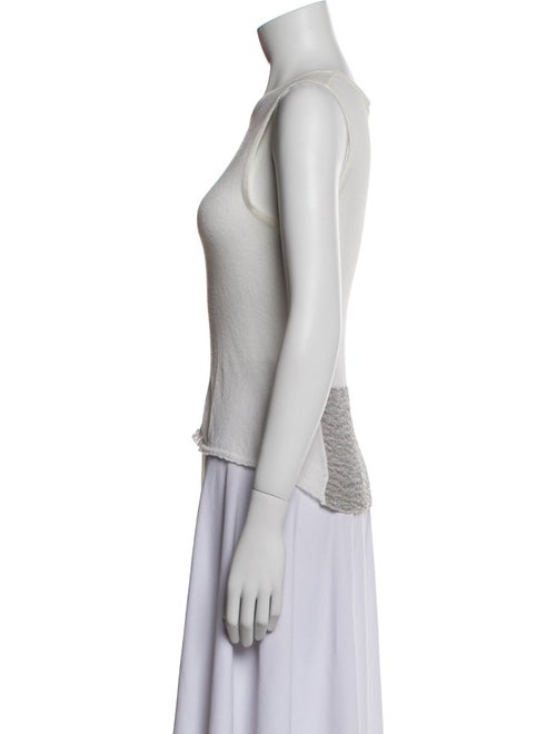 Dries Van Noten Crew Neck Sleeveless Top