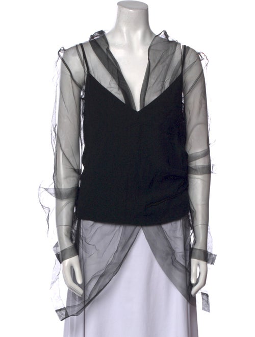 Dries Van Noten V-Neck Long Sleeve Tunic