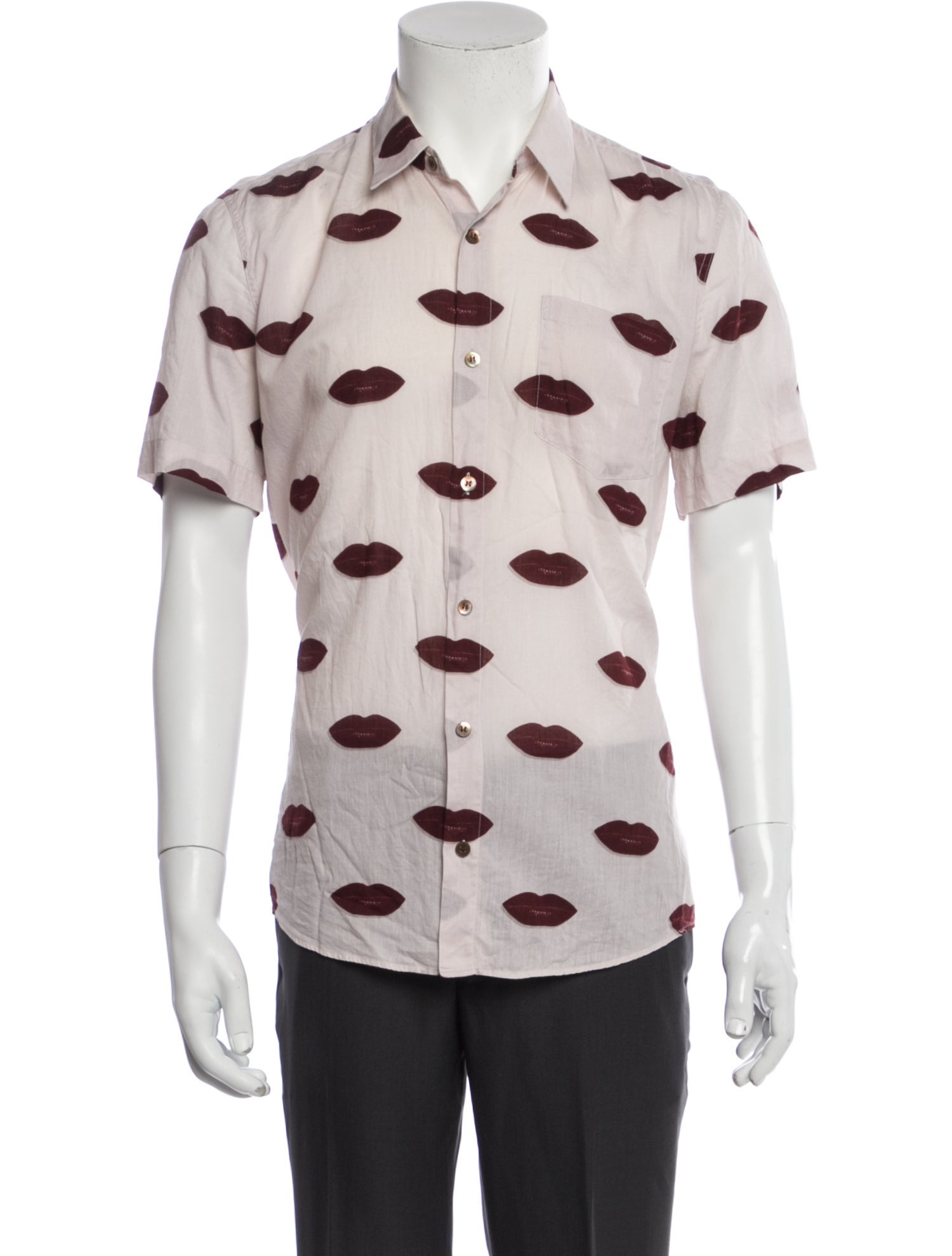 Dries Van Noten Printed Short Sleeve Shirt