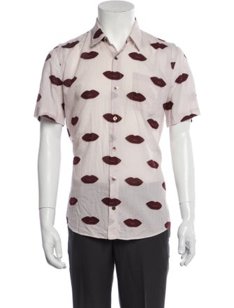 Dries Van Noten Printed Short Sleeve Shirt