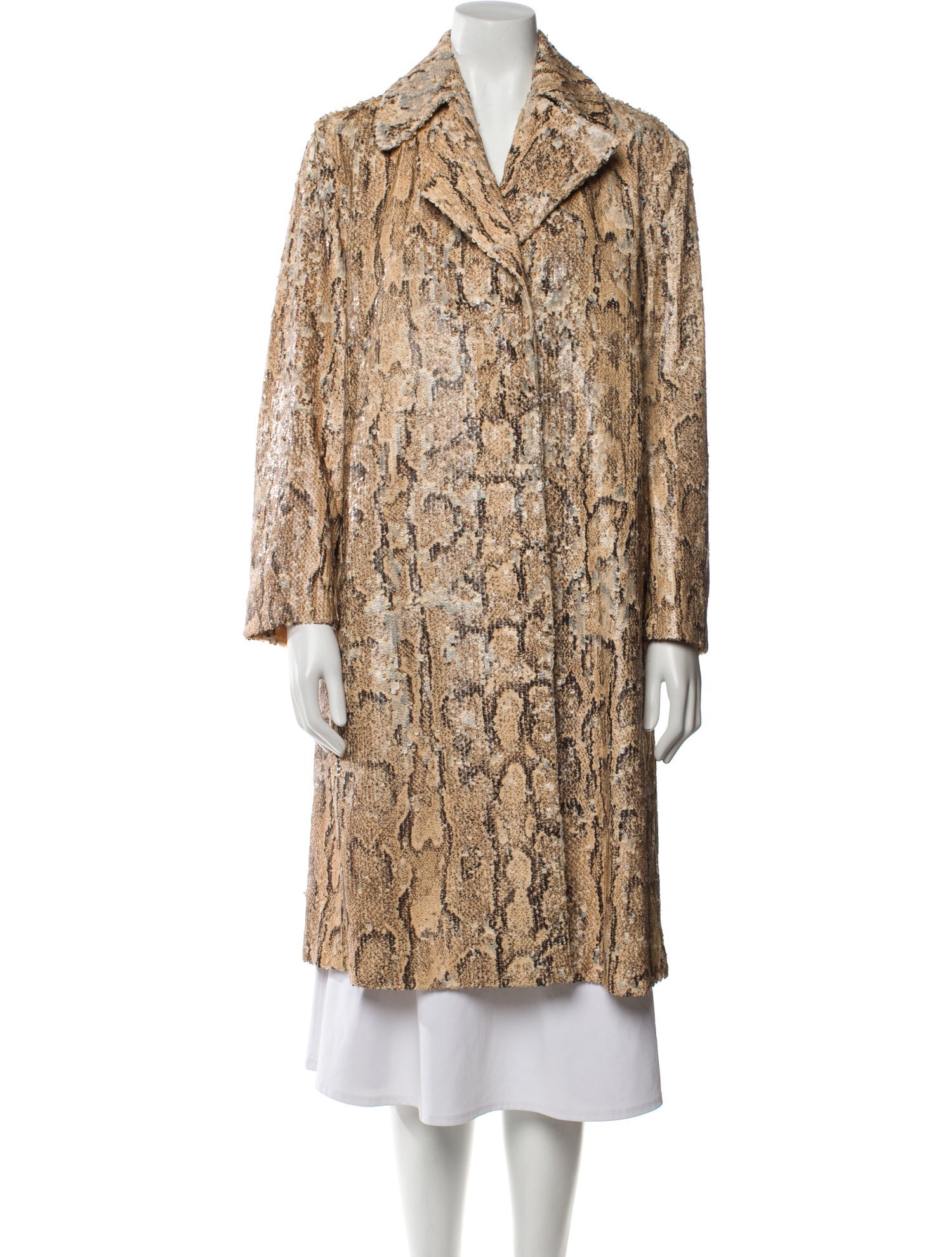 Dries Van Noten Animal Print Faux Fur Coat w/ Tags