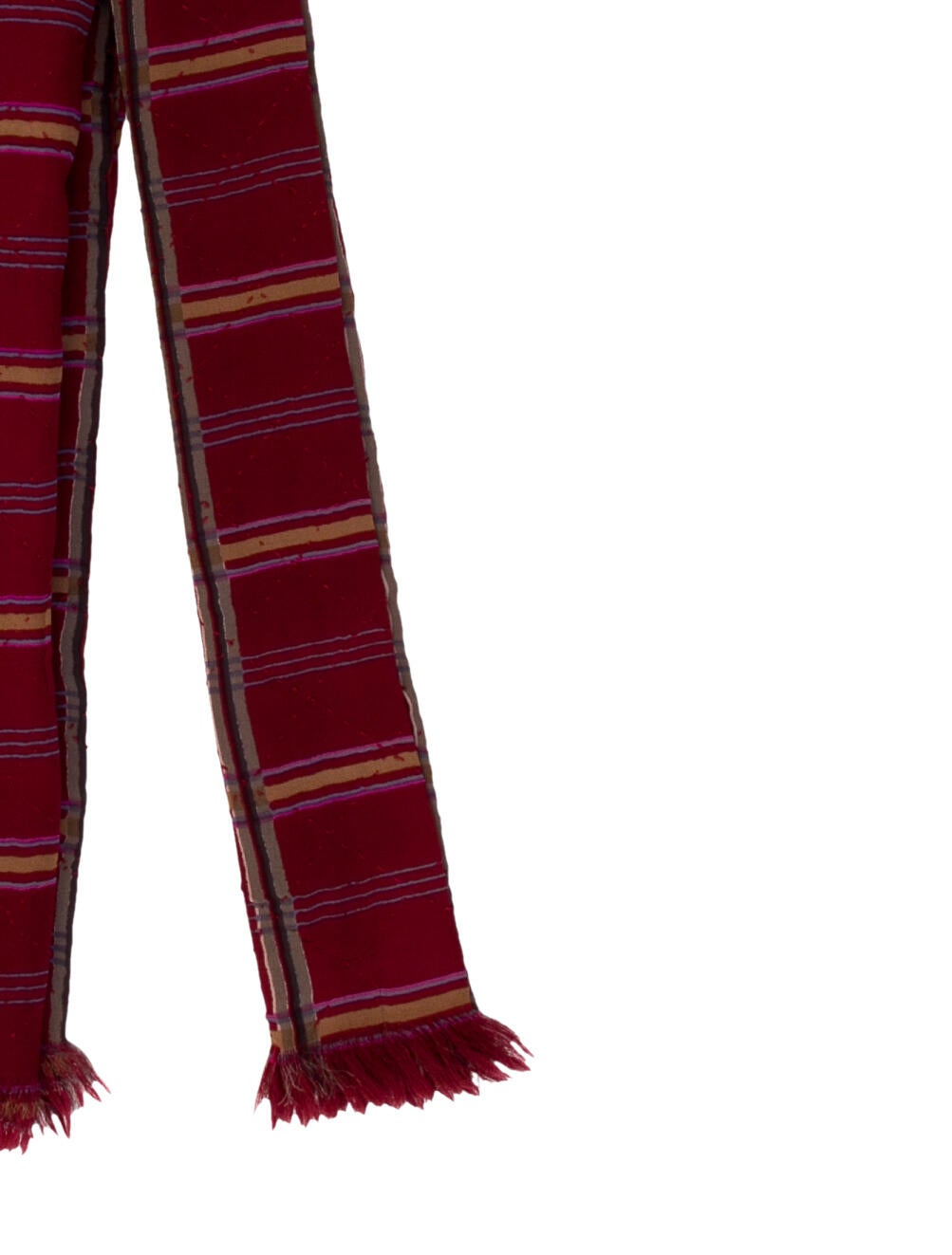 Dries Van Noten Silk Striped Scarf